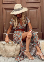 Robe Maxi Excentrique pour Femmes