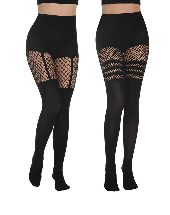 Bas autofixants sexy style fausse cuisse pour femmes