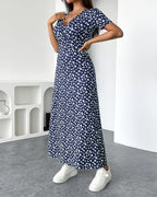 Robe moulante imprimée élégante