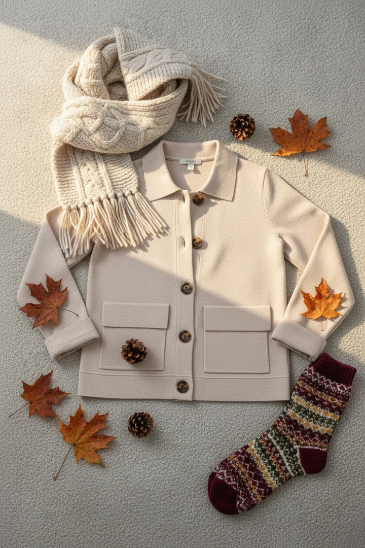 Veste décontractée à revers avec poche poitrine