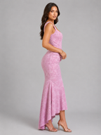 Robe longue corset florale pour femmes