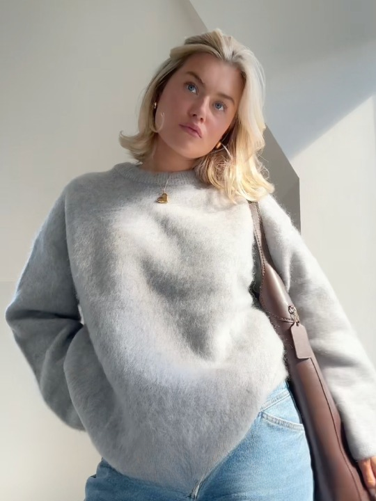 Pull en maille Mohair doux et confortable