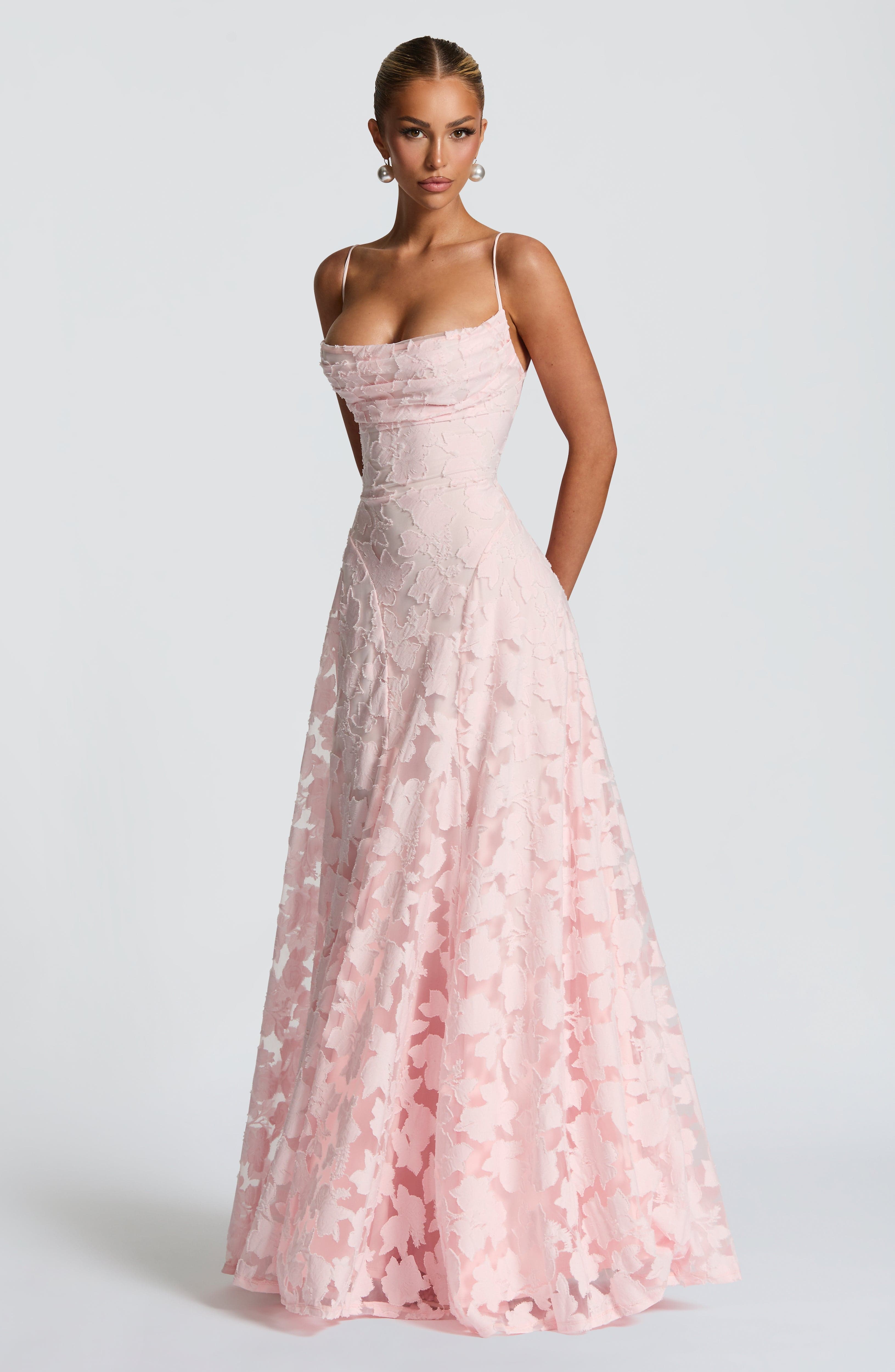 Robe de soirée élégante en jacquard