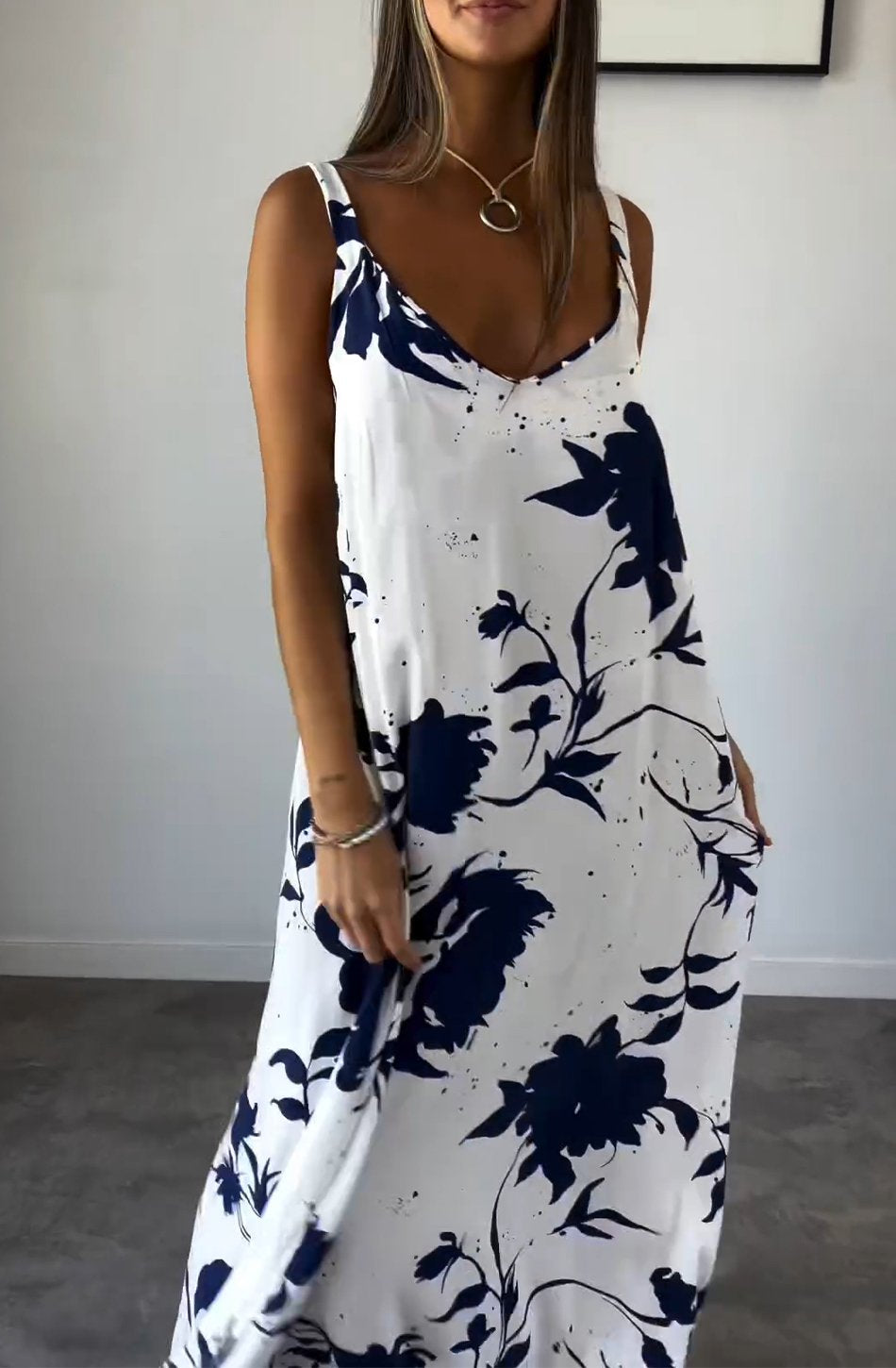 Robe féminine tendance imprimée