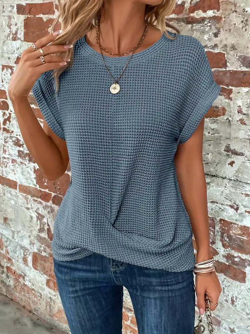 T-shirt décontracté à manches courtes pour femmes