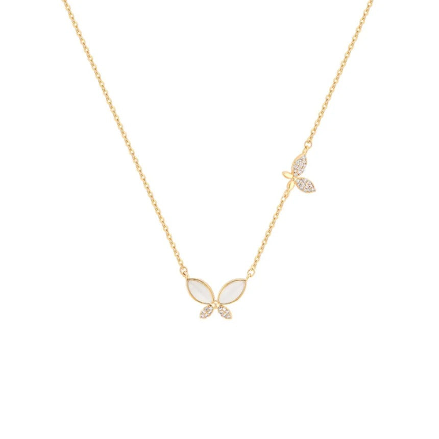 Alice Leroy® | Collier en or avec pendentif en forme de papillon