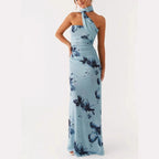 Robe longue fleurie d'été pour femme