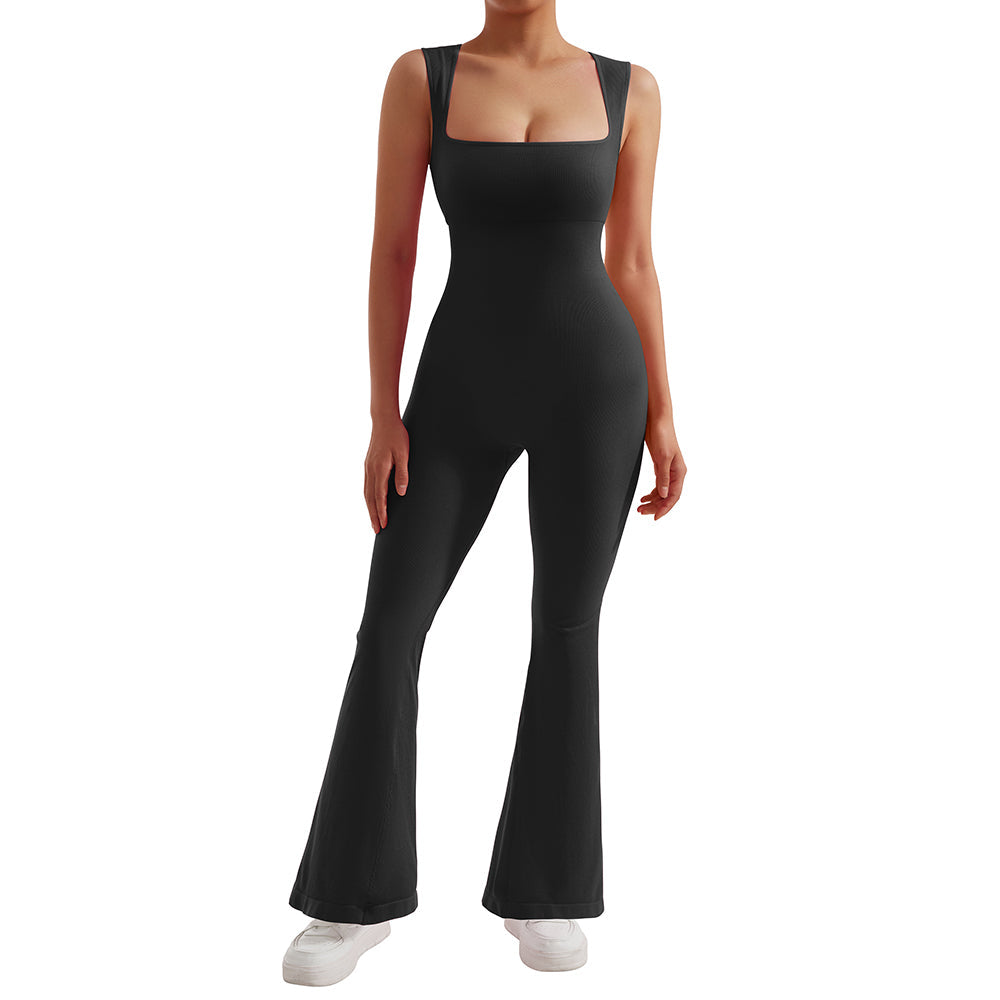 Combinaison moulante sans manches pour femme