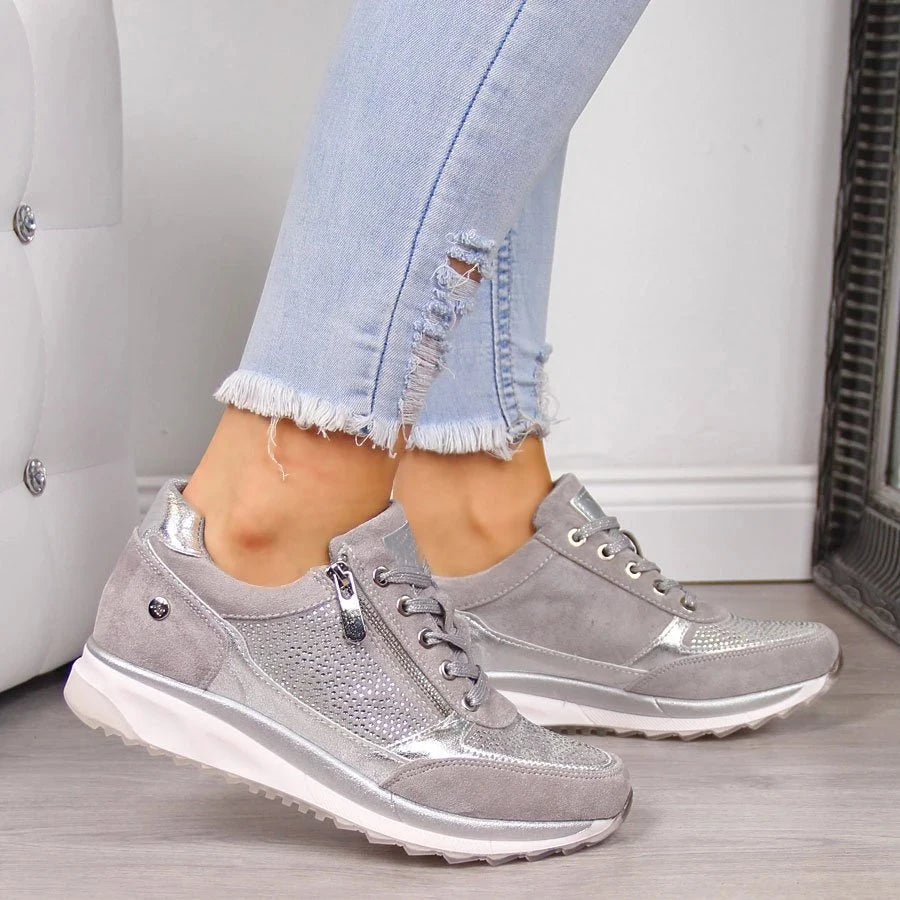 Baskets orthopédiques confortables à fermeture éclair