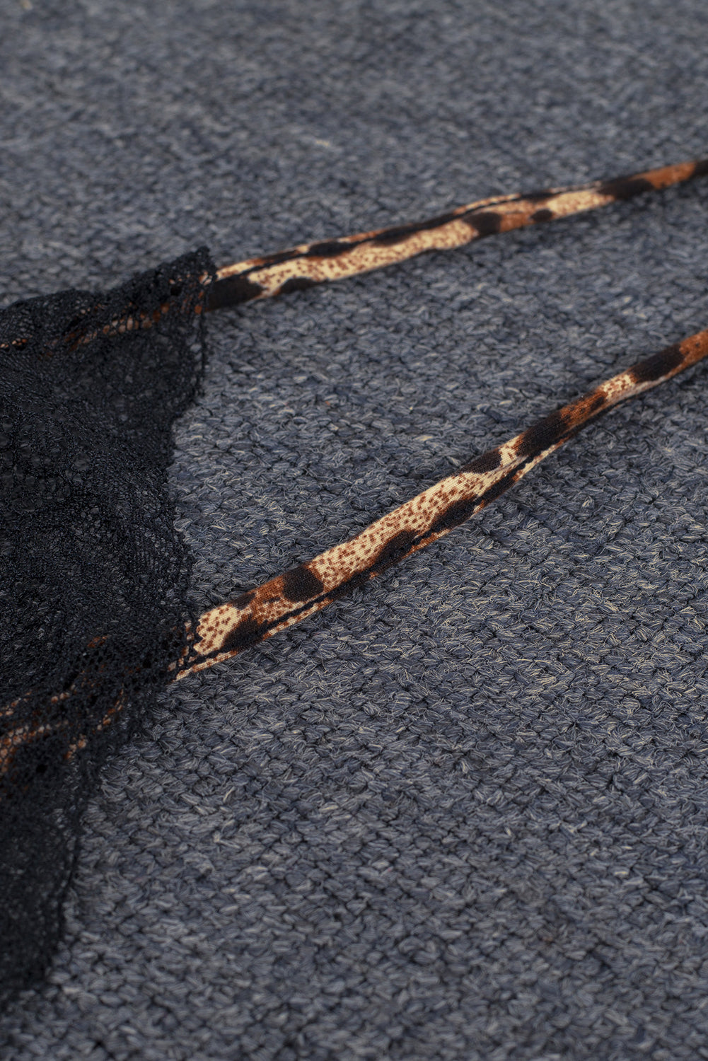 Robe Lingerie Babydoll à Imprimé Léopard