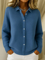 Blouse en maille côtelée douce