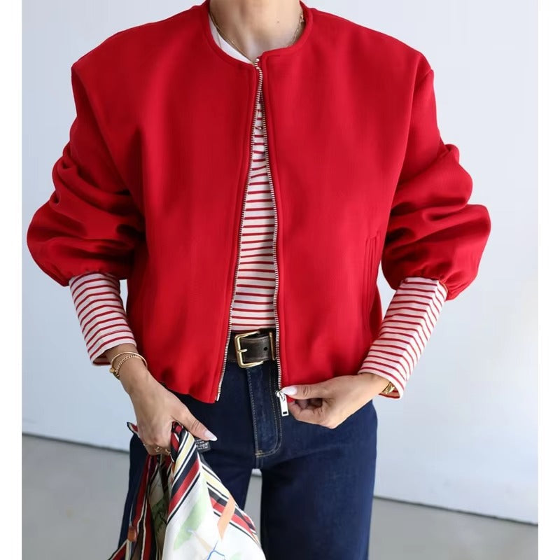 Veste Bombers Courte zippée pour Femme