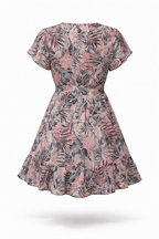 Robe fluide ample imprimée pour femme