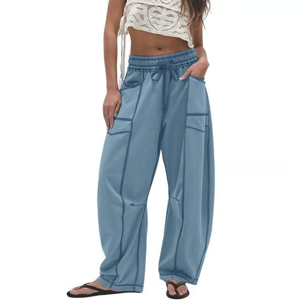 Pantalon de détente ample et confortable avec poches