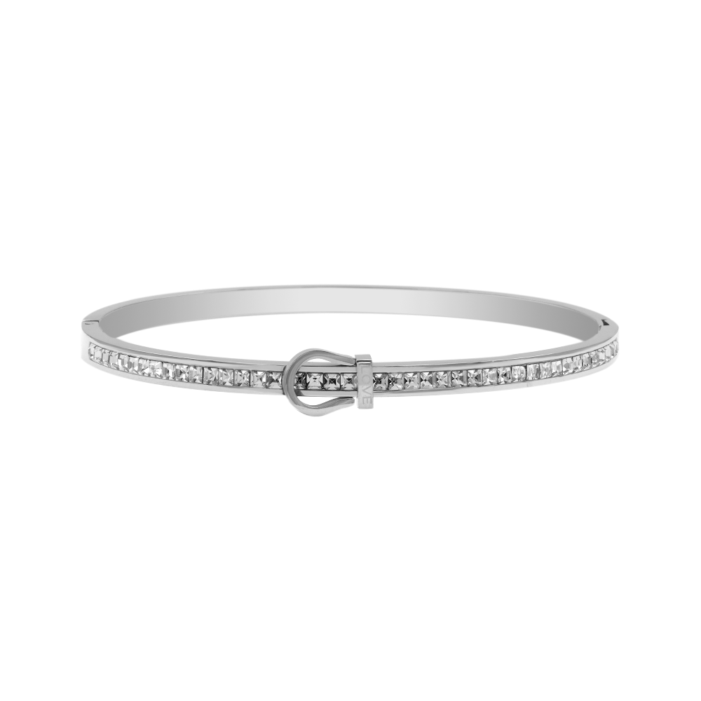 Léa Blanchet® | Element Love Baguette Bracelet-jonc plaqué or 14 carats