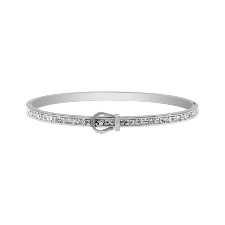 Léa Blanchet® | Element Love Baguette Bracelet-jonc plaqué or 14 carats