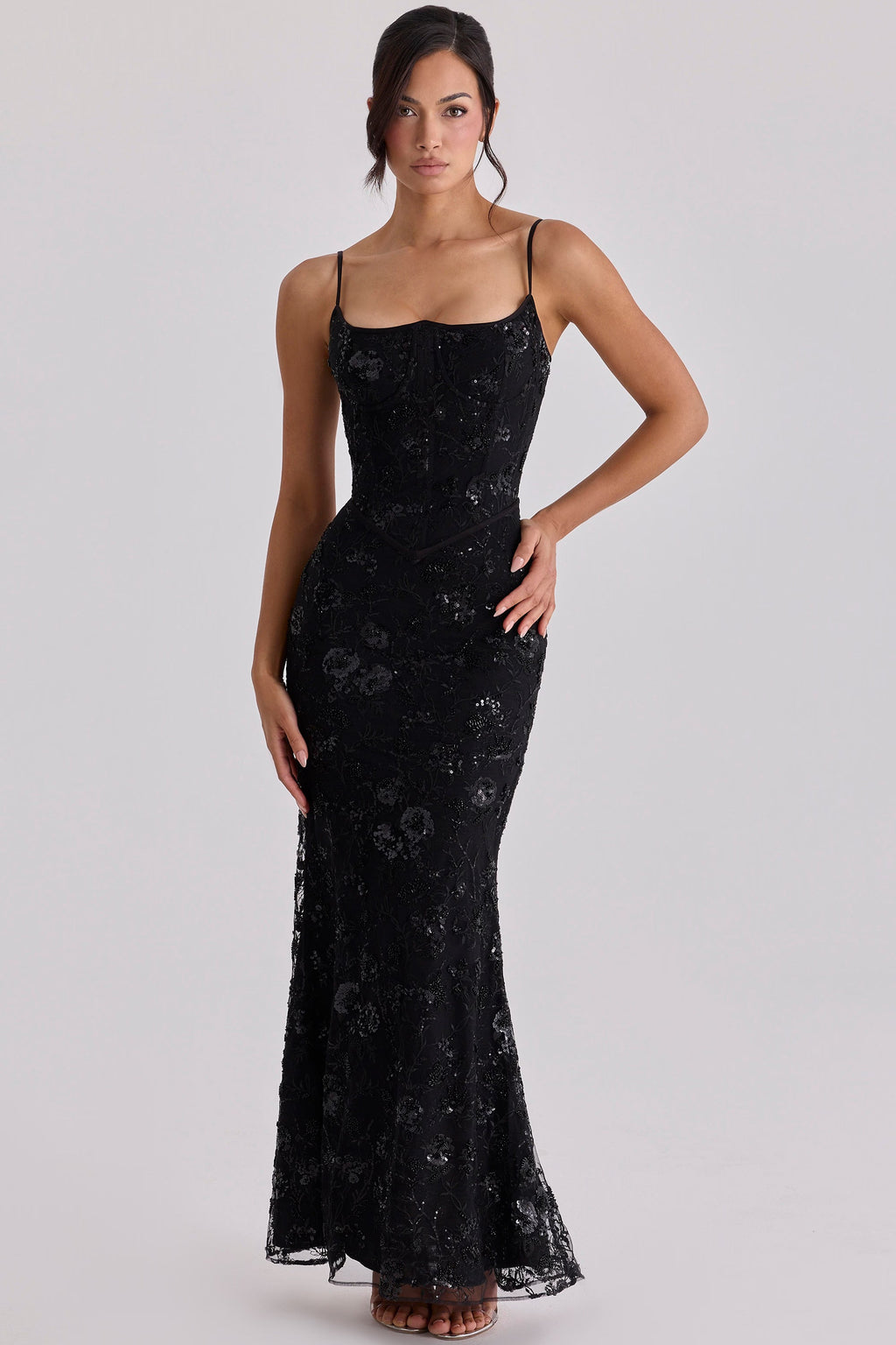 Robe longue élégante sans manches pour femmes
