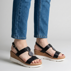 Sandale confortable à talon compensé élégant pour femmes