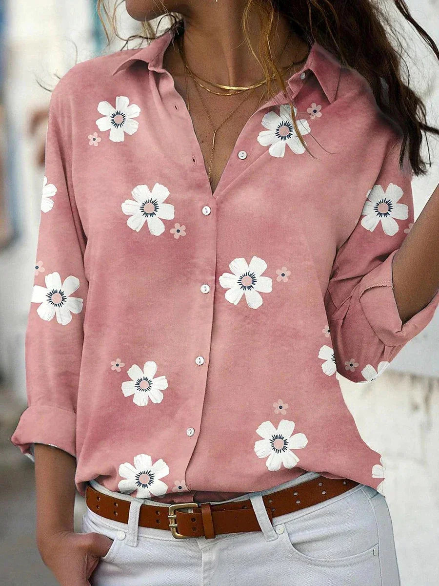 Blouse légère à imprimé floral pour femmes