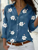 Blouse légère à imprimé floral pour femmes