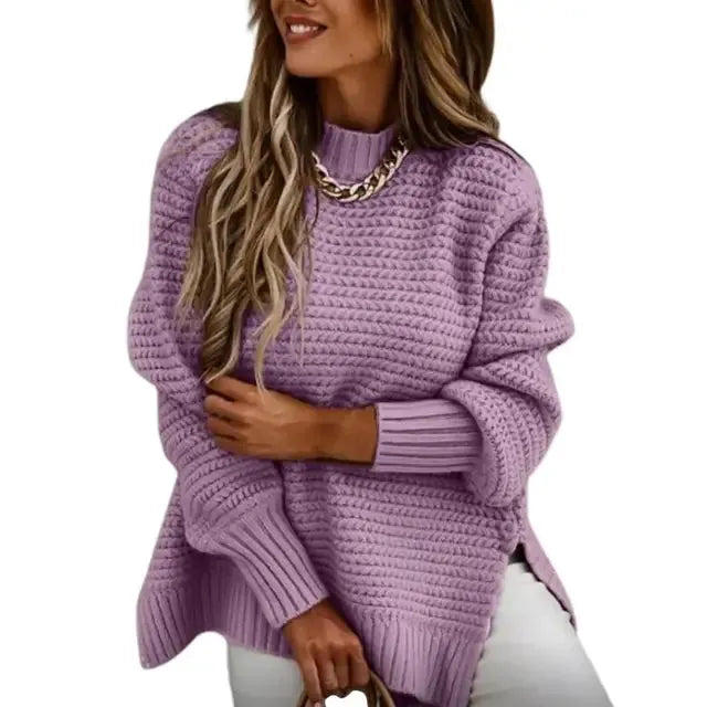Sophie Paris | Pull en tricot à col haut et douillet