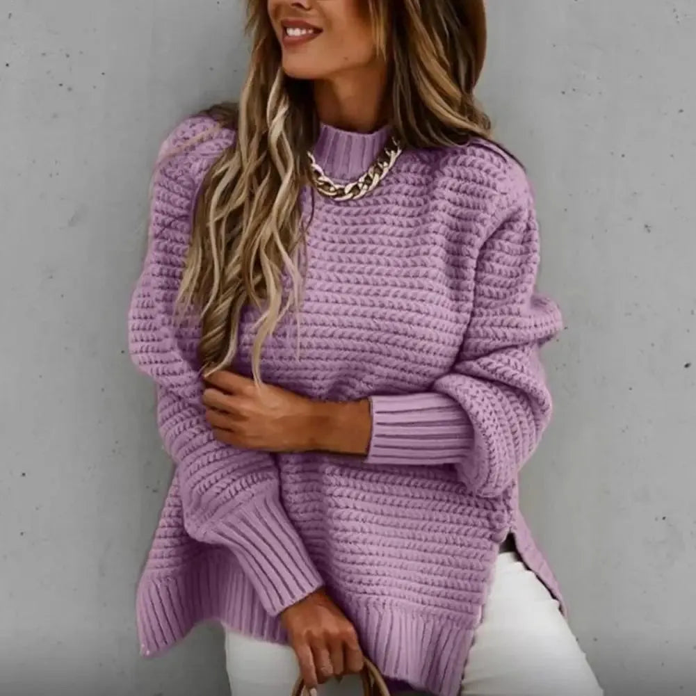 Sophie Paris | Pull en tricot à col haut et douillet
