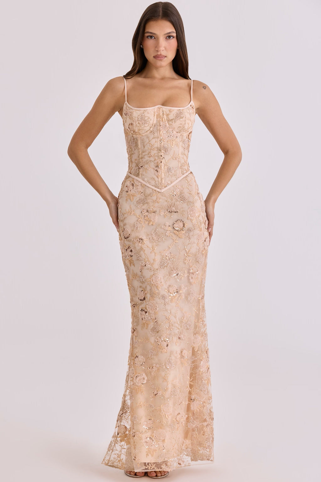 Robe longue élégante sans manches pour femmes