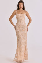 Robe longue élégante sans manches pour femmes