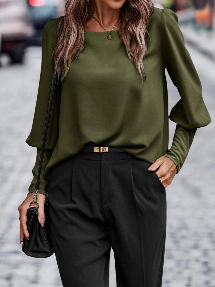Océane Dubois® | Blouse avec encolure en O