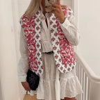 Sophie Paris I Gilet matelassé imprimé Paisley