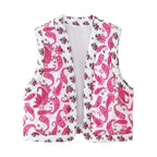Sophie Paris I Gilet matelassé imprimé Paisley