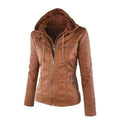 Sophie Paris I Veste en Similicuir avec Détails Zippés