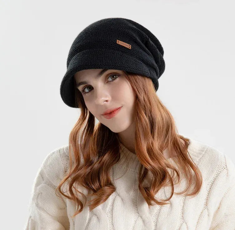 Sophie Paris l Chapeau en velours tricoté