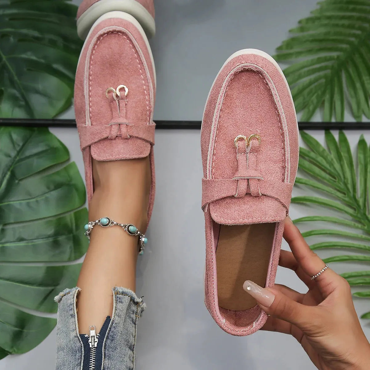 Sophie Paris | Mocassins Confortables de Luxe en Daim