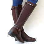 Étienne | Bottes en cuir à talon épais