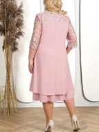 Sophie Paris I Plus Size Robe à fleurs brodées