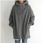 Sophie Paris | Manteau Sweatshirt à capuche en polaire avec fermeture éclair