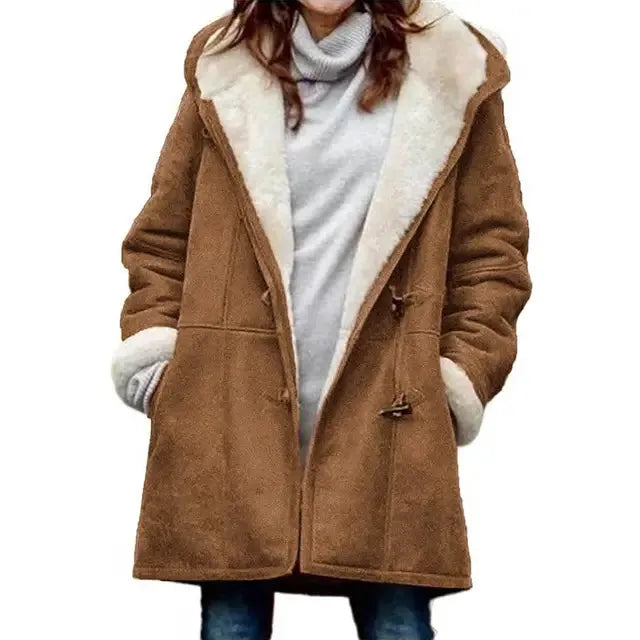 Sophie Paris | Veste à capuche doublée polaire Cozy