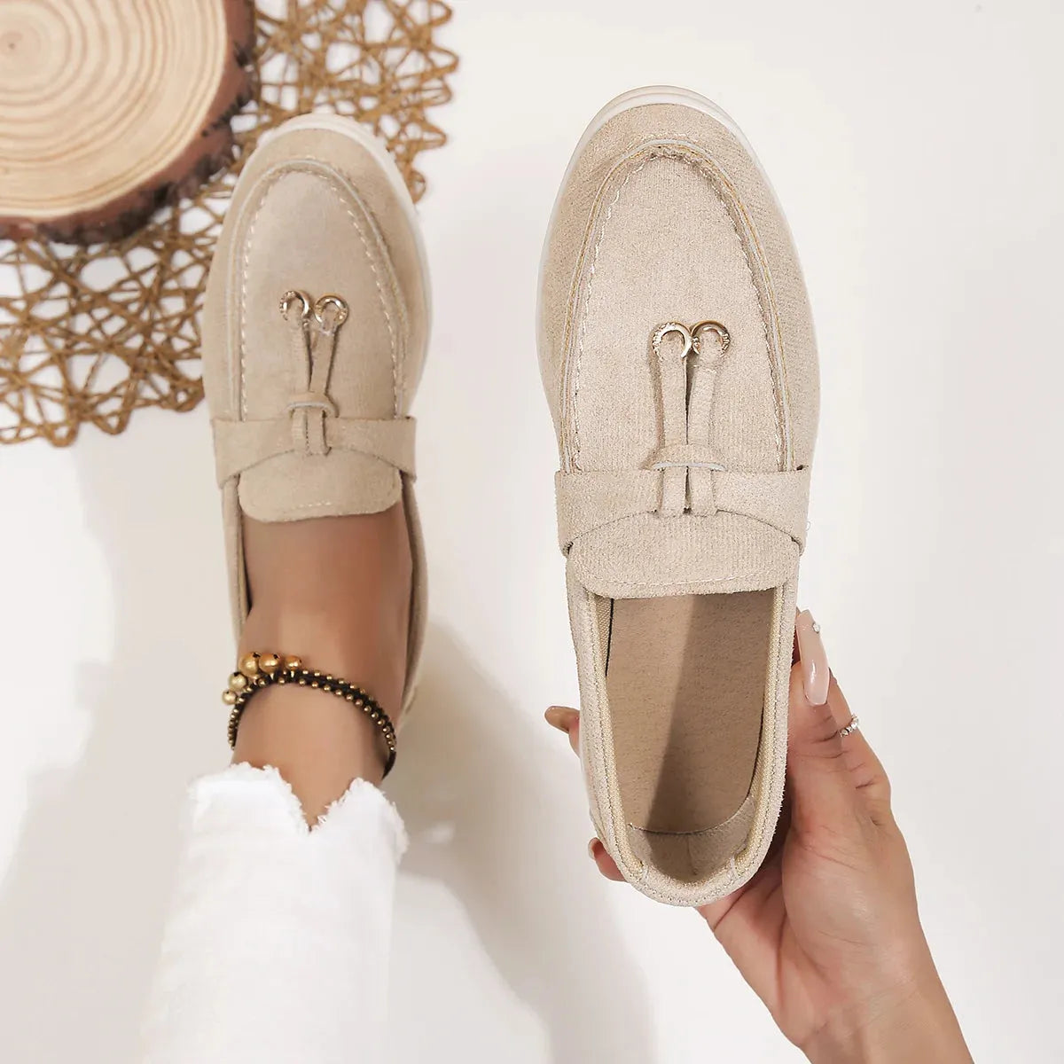 Sophie Paris | Mocassins Confortables de Luxe en Daim