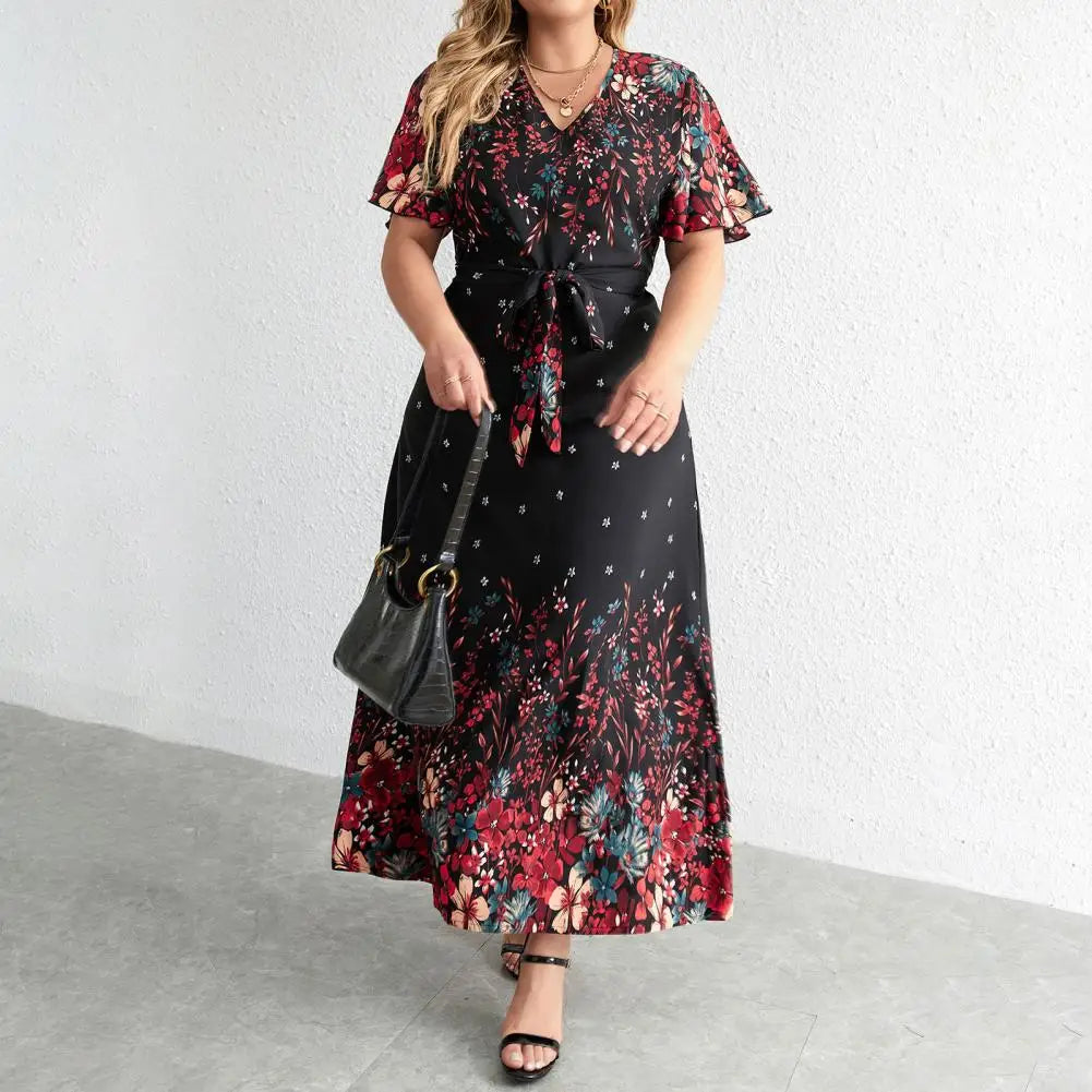 Sophie Paris I Maxi Dress à fleurs