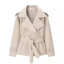 Blazer court ceinturé pour femme