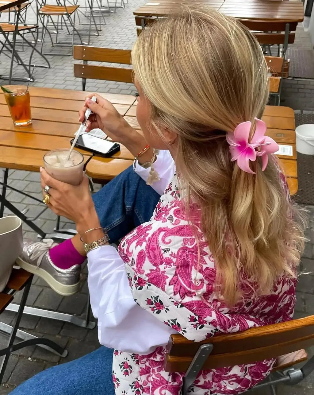 Sophie Paris I Gilet matelassé imprimé Paisley