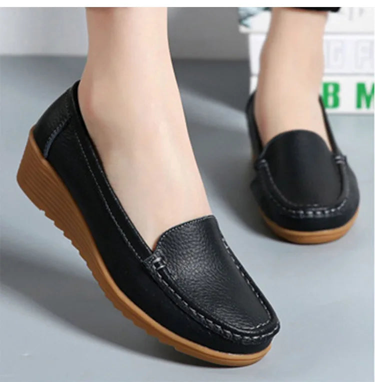 Sophie Paris I Chaussures de Bureau Confortables avec Semelle Compensée