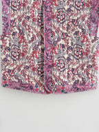Sophie Paris I Gilet en coton matelassé avec motif brodé