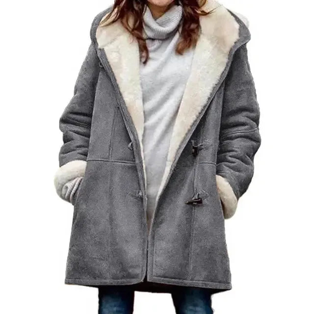 Sophie Paris | Veste à capuche doublée polaire Cozy