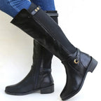 Étienne | Bottes en cuir à talon épais