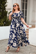 Sophie Paris I Summer Robe à col carré