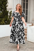 Sophie Paris I Summer Robe à col carré