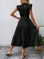 Sophie Paris | Robe à lacets à manches volantes