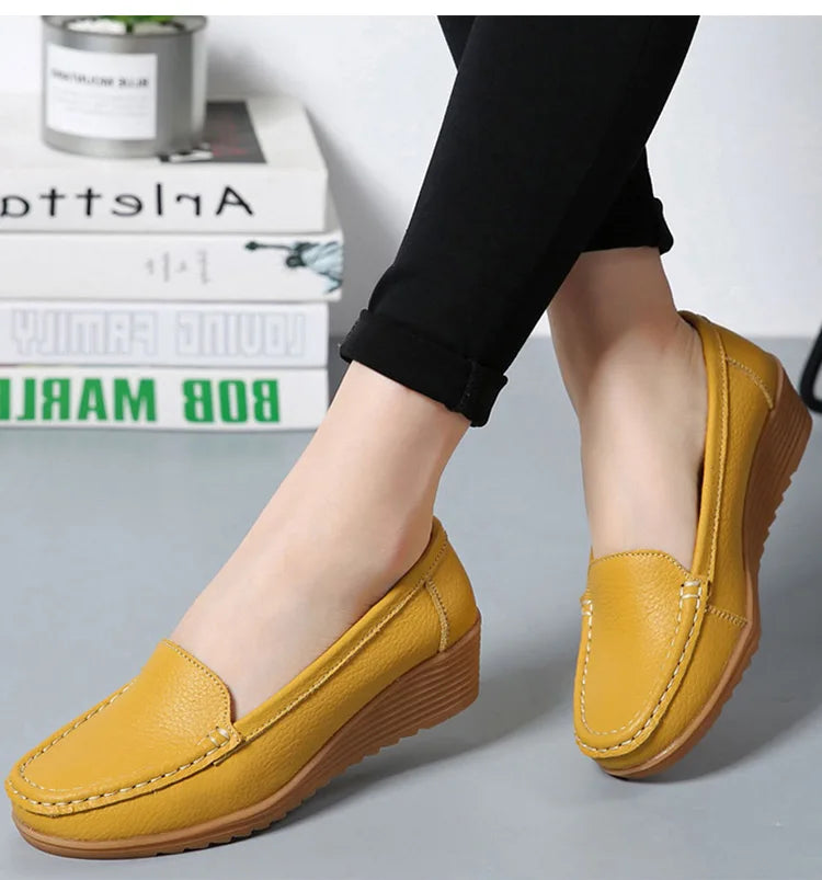Sophie Paris I Chaussures de Bureau Confortables avec Semelle Compensée